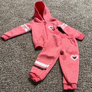 Kids Pink Heart Matching Set